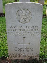 Dar Es Salaam War Cemetery - Garrett, Herbert Arthur